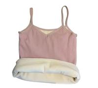 CuLtP Débardeur Thermique pour Femmes Camisole, Débardeur Cami Doublé en Polaire, Hauts De sous-Vêtements, Camisole sans Manches pour Dames sous-Vêtements Thermiques Chemises Thermiques pour Femmes,R