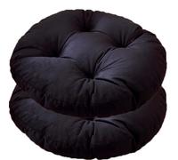 CuLtp Galette Chaise Carrée 40x40cm, Plaid Coussin Exterieur Confortable Et Épais, Coton Et Lin Coussin D'assise avec Cravate