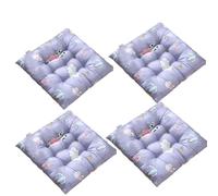 CuLtp Galettes De Chaise 40x40, Coussin Décoratif Coussin Coussin De Chaise Coussins De Jardin 3 Surpiqûres en Un Motifs Différents, Polyester