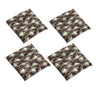 CuLtp Galettes De Chaise 40x40, Coussin Décoratif Coussin Coussin De Chaise Coussins De Jardin 5 Surpiqûres en Un Motifs Différents, Polyester