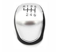 CULTP Pommeau de Levier de Vitesse pour 2012-2021 Ford Transit Tourneo Custom,Bouton Levier Vitesse Tête de Changement Levier de Vitesse de Voiture Accessoires,6-Speed Silver4