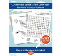 Cultural Word Search Colouring Book for Kids: Fun Facts, Curious Questions, and Global Traditions: Discover a World of Cultures, Traditions, and ... Pages, and Fun Educational Activities