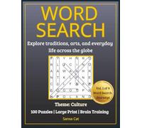 Cultural Word Search for Adults & Seniors: Large Print Puzzle Book: Explore Global Traditions, Arts & Heritage Through 100 Relaxing Word Search Puzzles