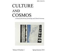 Culture And Cosmos Vol 18 Number 1