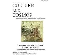 Culture And Cosmos Vol 19 1 And 2