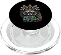 Culture aztèque Mexicaine mythologie du Raton Laveur Maya Art indigène PopSockets PopGrip pour MagSafe