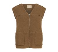 CULTURE Cardigan 'CUova' marron, Taille L