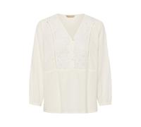 CULTURE Chemisier 'CUannbritt' crème / blanc, Taille M