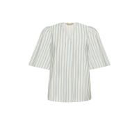 CULTURE Chemisier 'CUAntomine' bleu pastel / marron / blanc naturel, Taille M