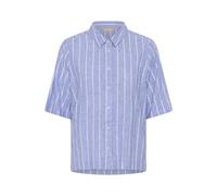 CULTURE Chemisier 'CUArletty' bleu chiné / blanc, Taille XL