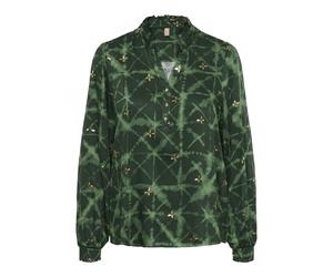 CULTURE Chemisier or / vert clair / vert foncé, Taille L