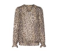 CULTURE Chemisier 'Pia' nude / rouille / brun foncé, Taille XS