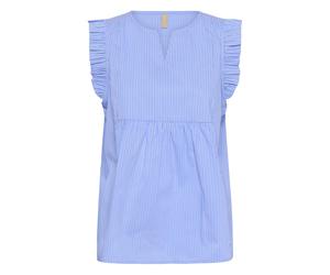 CULTURE Chemisier 'Veda Ebony' bleu / bleu clair, Taille S