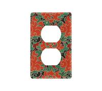 Culture chinoise rouge motif décoratif interrupteur interrupteur couvercle unique couvre interrupteur mural tapa para interrupteur de luz prises duplex
