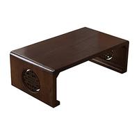 Culture chinoise Table basse en bois pour salon et balcon 60 x 40 x 30 cm