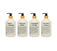 Culture de savon 41 - The Aromatic Hand Soap - 4 Pack | Home and Body Company | 21,5 fl oz x 4 | Infuse d'huile de noix de coco et d'huile essent
