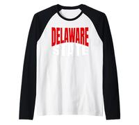Culture de Voyage de l'État du Delaware Manche Raglan