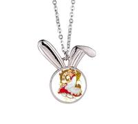 Culture Dix-huit Arhats Collier Pendentif Lapin Animal Bijoux Cadeau