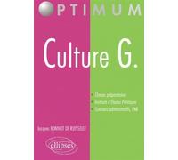 Culture G. - de Bonniot - Ellipses - broché - Guide