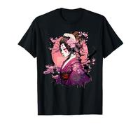 Culture japonaise Samouraï Geisha Sakura Cherry Blossom T-Shirt