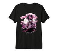 Culture Japonaise Samouraï Geisha Sakura Cherry Blossom T-Shirt Haut de Gamme