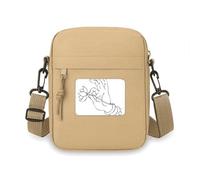 Culture Main Lotus Line Dessin Sac à bandoulière Sac à main Sac à main Sac à main épaule Mini sac