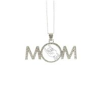 Culture Main Simple Illustration Motif Cadeau Fête des Mères pour Maman Nana Grand-Mère Collier Anniversaire Bijoux, M
