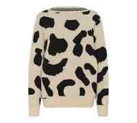 CULTURE Pull-over 'CUAlmi' beige clair / noir, Taille L
