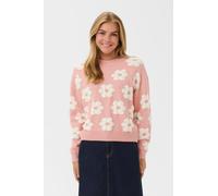 CULTURE Pull-over 'CUcharla' rose / blanc, Taille L-XL