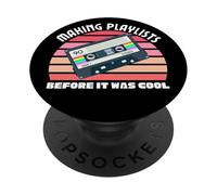 Culture rétro des années 1980, lecteurs de cassettes, musique rétro des années 80 PopSockets PopGrip Adhésif