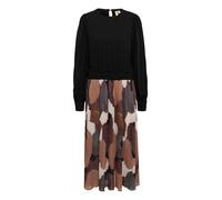 CULTURE Robe 'Carly' mélange de couleurs / noir, Taille 42