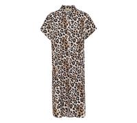 CULTURE Robe-chemise beige / caramel / noir, Taille 36