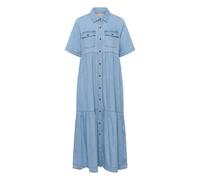 CULTURE Robe-chemise 'CUMona' bleu denim, Taille 42