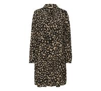 CULTURE Robe-chemise 'Galta' noisette / noir, Taille 44