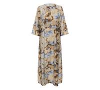 CULTURE Robe 'CUhizzy Greece' beige / bleu clair / marron, Taille 44