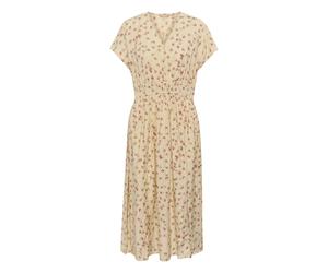 CULTURE Robe 'CUPuglia Gally' kaki / orange / rose / blanc cassé, Taille 38