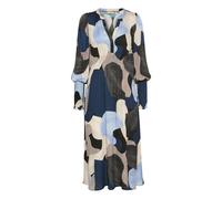 CULTURE Robe 'Dana' beige / bleu clair / gris foncé / noir, Taille 34