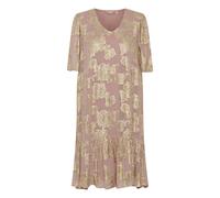 CULTURE Robe 'FLOI' or / rose ancienne, Taille 38