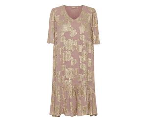 CULTURE Robe 'FLOI' or / rose ancienne, Taille 38