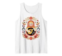 Culture Russe Khokhloma Poupée Matroska Instrument de Musique Débardeur