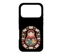 Culture Russe Khokhloma Poupée Matroska Livre Lecture Coque pour iPhone 17 Pro