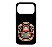 Culture Russe Khokhloma Poupée Matroska Livre Lecture Coque pour iPhone 17 Pro Max