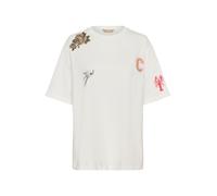 CULTURE T-shirt 'CUbiara Alfie' beige / beige clair / rouge / noir, Taille S