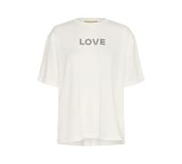 CULTURE T-shirt noir / blanc cassé, Taille M