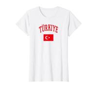 Culture Turque Drapeau Turquie Graphique T-Shirt Graphique avec Valeur, Femme, Blanc, XL