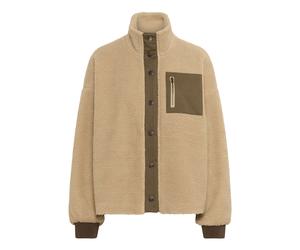 CULTURE Veste en polaire 'Tally' beige / marron, Taille XL