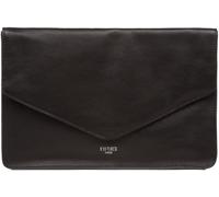 Cultured London Cultured London Black Yara Leather Clutch Bag