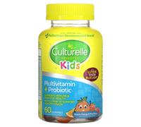 Culturelle, Probiotiques pour Enfants, Multivitamine + Probiotique, Pêche-Orange et Baies Mixtes, 60 Gommes