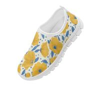 Cumagical Chaussures sans lacets pour filles, Pavot jaune, 28 EU