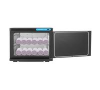 CUMELLIIR Chauffe-serviettes électrique, serviette chauffante 23 l, serviette chauffante, serviette stérilisateur pour beauté salon spa, chauffage et stérilisation à 360 °, noir